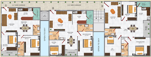 Floor Plan of Nirmal Solitaire in Yapral, Hyderabad - Image 241098