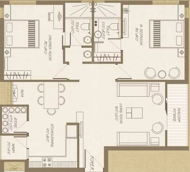 2 BHK Flat in Prapti Solitude in Atladara, Vadodara - Image 849674