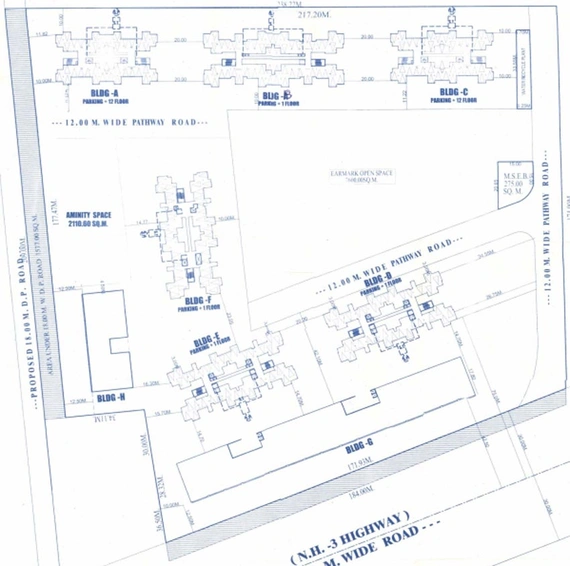 Master Plan of Nandan Carnival in Adgaon, Nashik - Image 125002