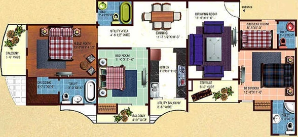 3 BHK Flat in SG Impressions in Vasundhara, Ghaziabad - Image 836133