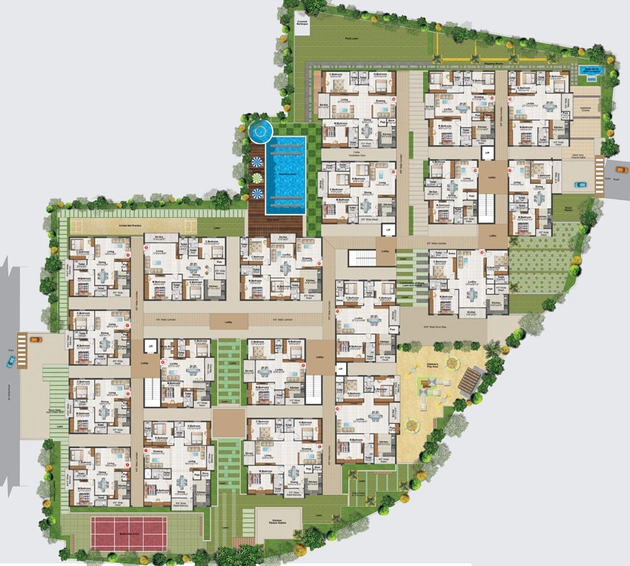 Master Plan of Icon Sunshine Iris in Manikonda, Hyderabad - Image 240739