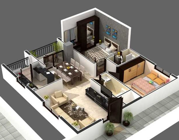 2 BHK Flat in Icon Sunshine Tansy in Manikonda, Hyderabad - Image 840038