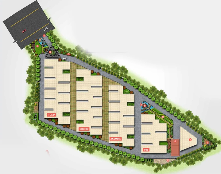 Master Plan of Tranquillo Auro in Patancheru, Hyderabad - Image 241807