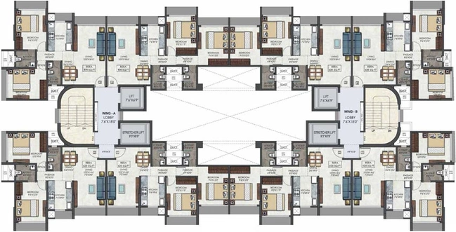 Floor Plan of Gurukrupa Nirmalam in Bandra East, Mumbai - Image 120571