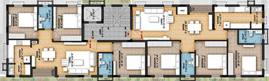 Floor Plan of Vishranthi Marga Raghu in T Nagar, Chennai - Image 282967