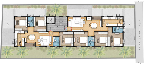 Master Plan of Vishranthi Marga Raghu in T Nagar, Chennai - Image 282966