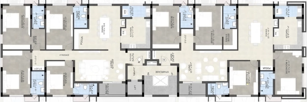 Floor Plan of Vishranthi Prajna in T Nagar, Chennai - Image 343001