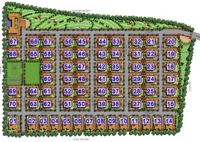 Master Plan of Subishi Waterford in Mokila, Hyderabad - Image 241801