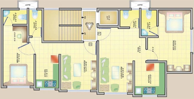 Floor Plan of V3 Amar Jyot in Chembur East, Mumbai - Image 120928