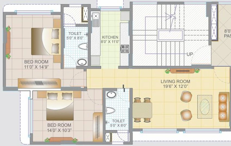 2 BHK Flat in Tridhaatu Nakshatra in Chembur East, Mumbai - Image 774222