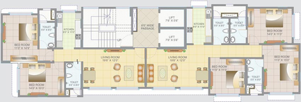 Floor Plan of Tridhaatu Nakshatra in Chembur East, Mumbai - Image 120678