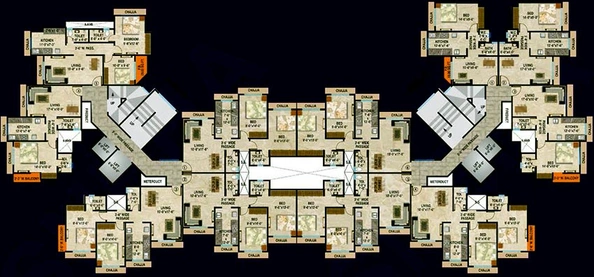 Floor Plan of Amar Vinay Heritage in Mira Road East, Thane - Image 255993