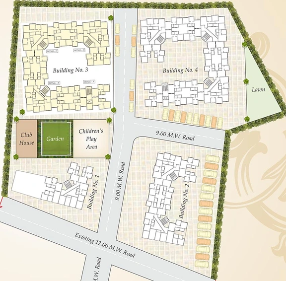 Master Plan of Amar Sai Park in Boisar West, Palghar - Image 250836
