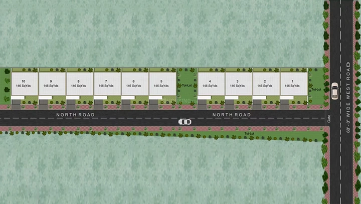 Master Plan of Tripura Meadows in Osman Nagar, Hyderabad - Image 241915