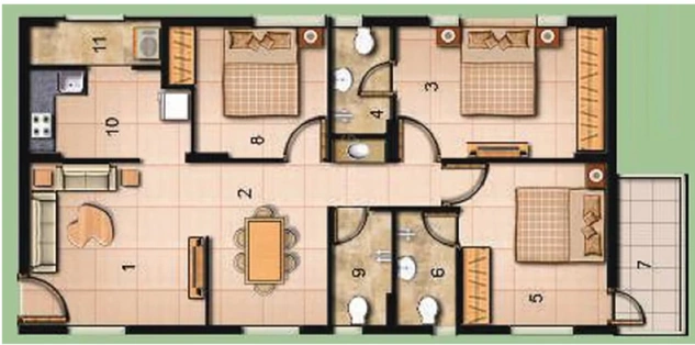 3 BHK Flat in Jains Salzburg Square in Bandlaguda Jagir, Hyderabad - Image 840536