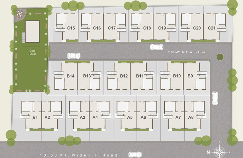 Master Plan of Sharnam Vallabh Orchid in Harni, Vadodara - Image 262840