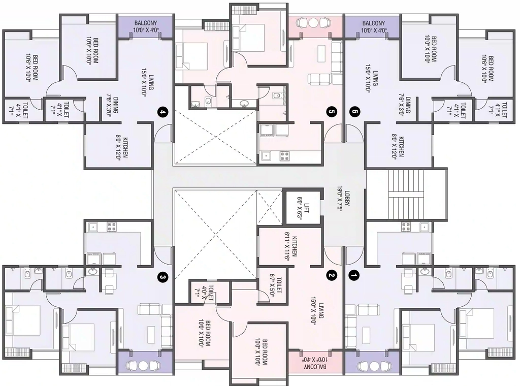 Floor Plan of Namrata Sarvam in Talegaon, Pune - Image 346786