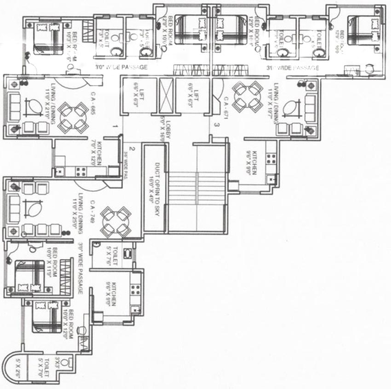 Floor Plan of Agarwal Infinity Height in Malad West, Mumbai - Image 254178