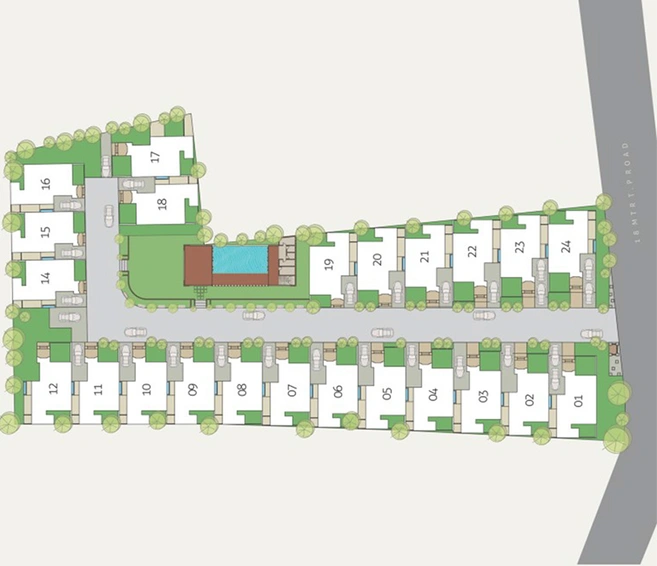 Master Plan of Sachin Sherwoods Lifestyle Villas in Sevasi, Vadodara - Image 262602