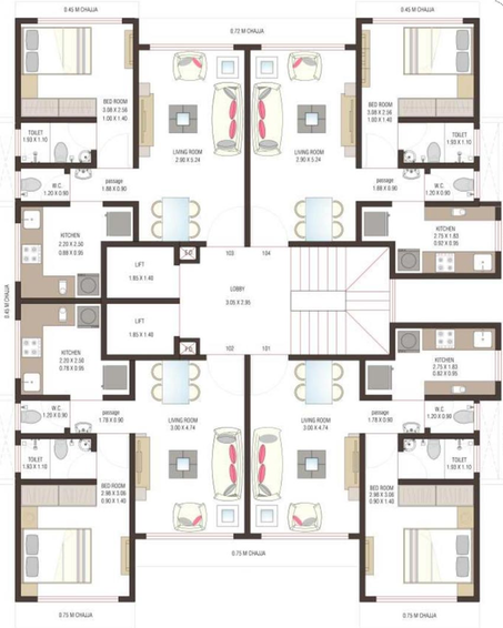 Floor Plan of Nivaan Orion in Chembur East, Mumbai - Image 120959