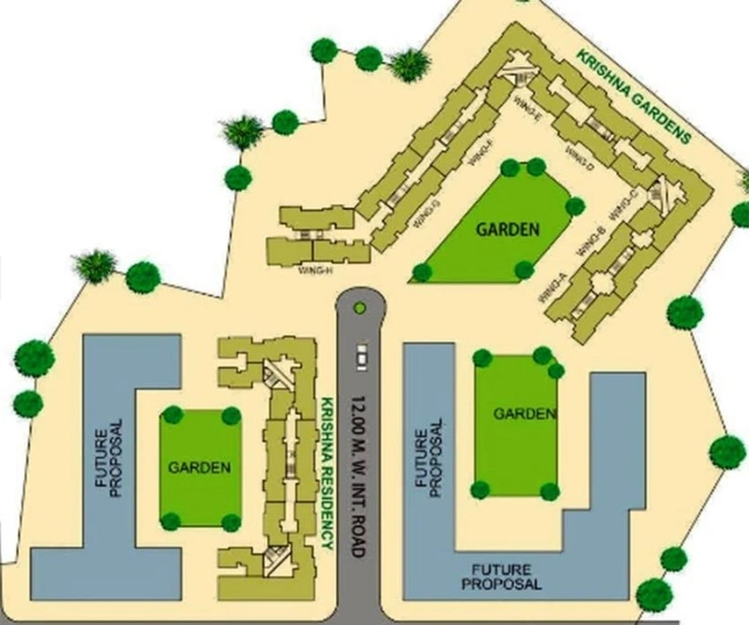 Master Plan of Agarwal Krish Garden in Nalasopara West, Palghar - Image 249718