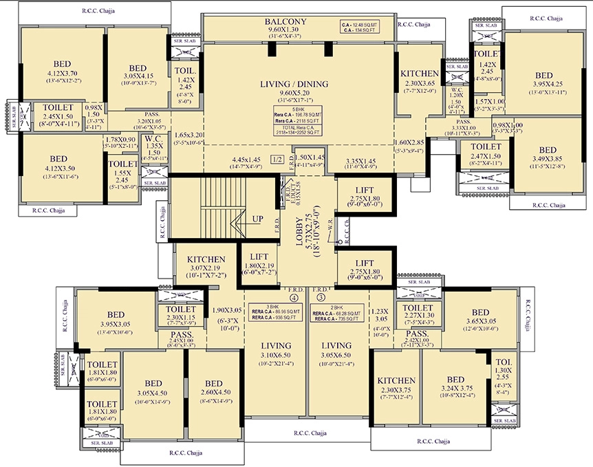 Floor Plan of Agarwal Palazzo in Borivali West, Mumbai - Image 328049