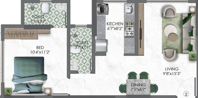 1 BHK Flat in Adityaraj Sai XL Homes in Ghatkopar East, Mumbai - Image 461193