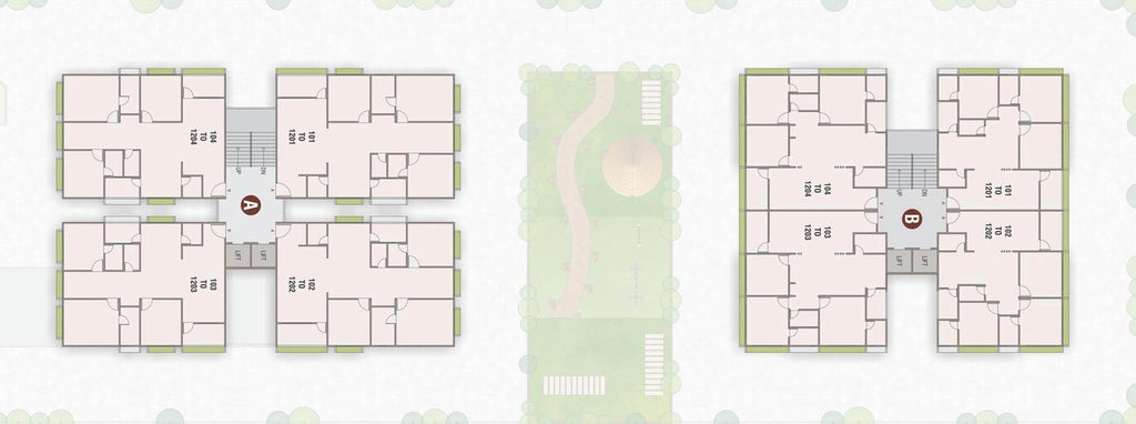 Floor Plan of Sapat Fortune Family in Nava Naroda, Ahmedabad - Image 129343