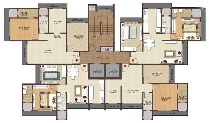 Floor Plan of Drushti Varun in Ghatkopar East, Mumbai - Image 332962