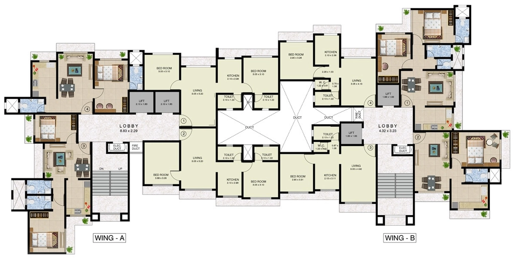 Floor Plan of Drushti Sai Pradnya in Chembur West, Mumbai - Image 333417