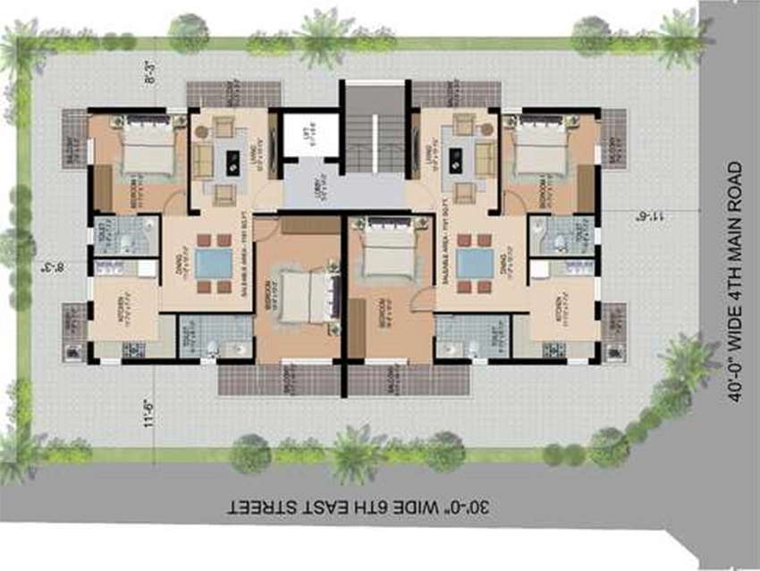 Master Plan of Elegant Dazzel in Thiruvanmiyur, Chennai - Image 337470