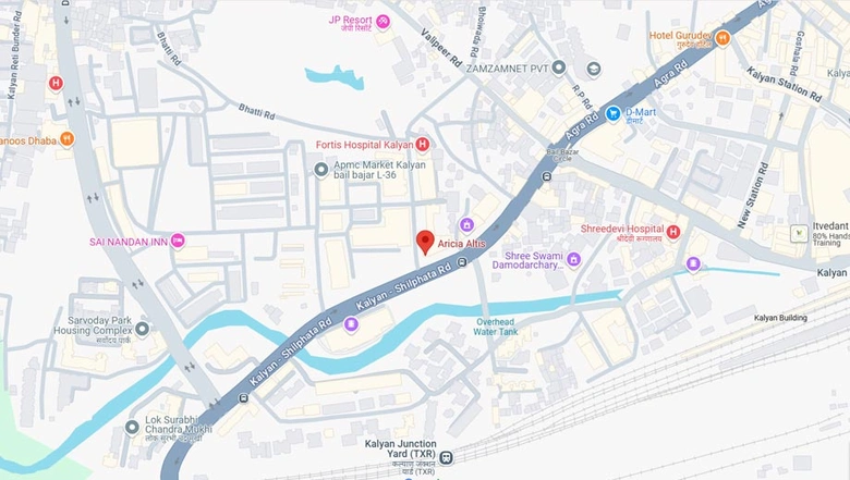 Location of Vikas Aricia Altis in Kalyan West, Thane - Image 253610