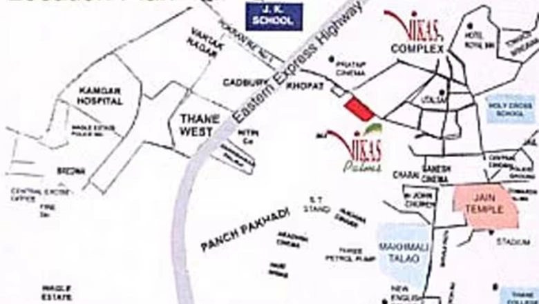 Location of Vikas Palms in Thane West, Thane - Image 262448