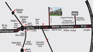Location of Sai Pragathi Aakruthi Township - Image 244710