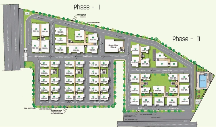 Master Plan of Sai Pragathi Aakruthi Township in Boduppal, Hyderabad - Image 244711