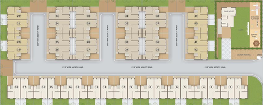 Master Plan of Yasha Shree Rang Residency in Hathijan, Ahmedabad - Image 129357