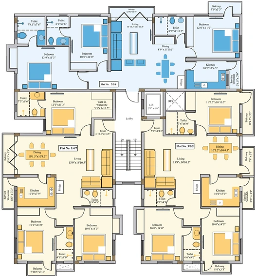 Floor Plan of Golden Platinum 63 in Anna Nagar, Chennai - Image 242752