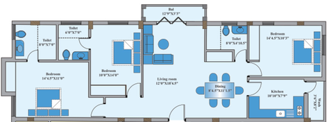 3 BHK Flat in Golden Platinum 65 in Anna Nagar, Chennai - Image 840957