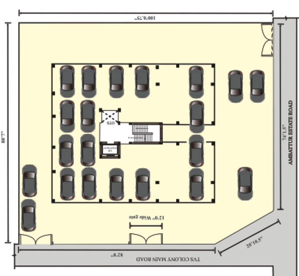 Master Plan of Golden Platinum 65 in Anna Nagar, Chennai - Image 242779