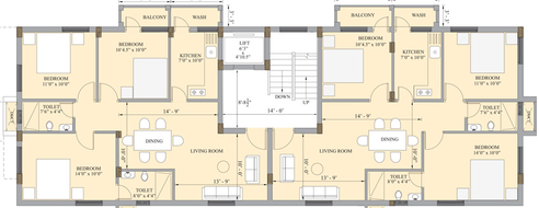 Floor Plan of Golden Nugget in KK Nagar, Chennai - Image 242784