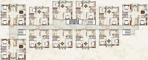 Floor Plan of Infocity Premlatha Grandeur in Peerzadiguda, Hyderabad - Image 244618