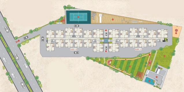 Master Plan of Infocity Premlatha Grandeur in Peerzadiguda, Hyderabad - Image 244619