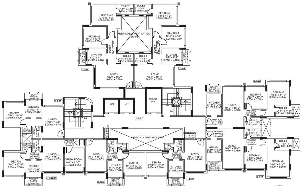 Floor Plan of Gundecha Asta in Andheri East, Mumbai - Image 333441