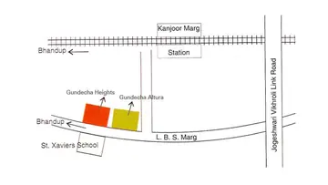 Location of Gundecha Heights - Image 335076