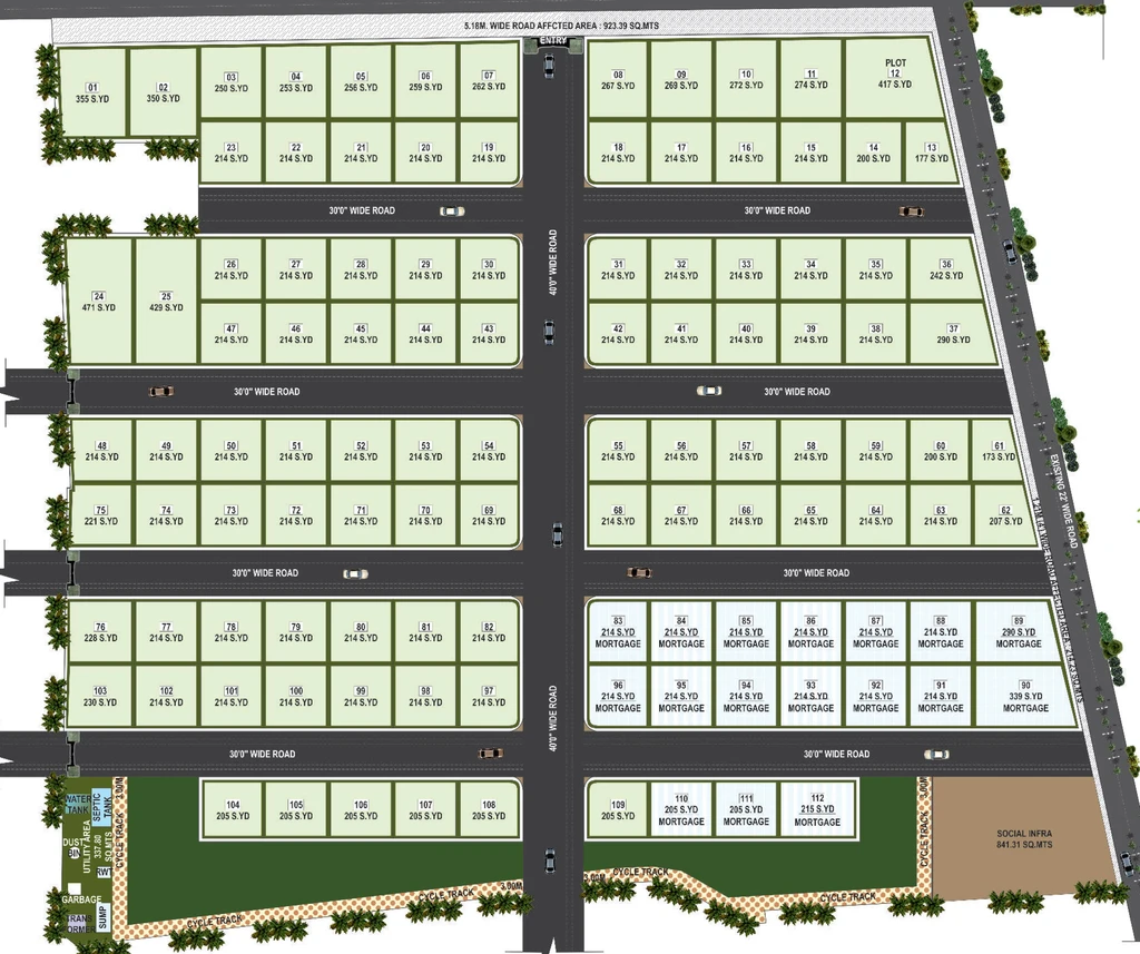 Master Plan of Sunyuga Kailash in Medachal, Hyderabad - Image 274839