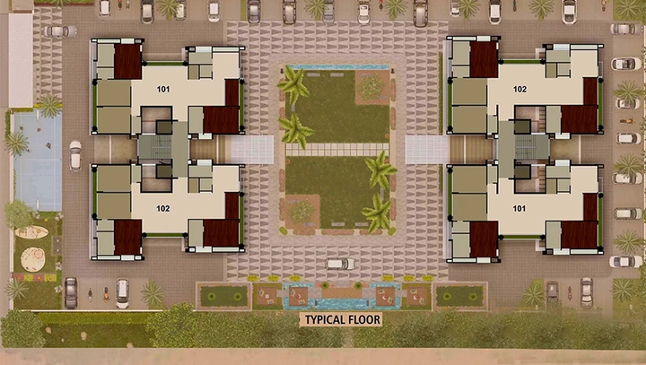 Master Plan of Shreepad Anantta in Pal, Surat - Image 254374