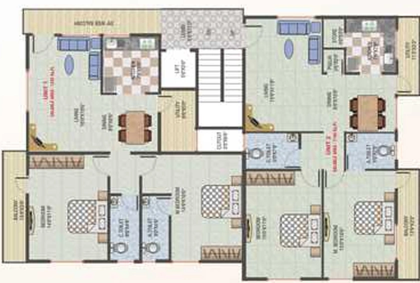 Floor Plan of Asrithas Elite in CV Raman Nagar, Bangalore - Image 225703