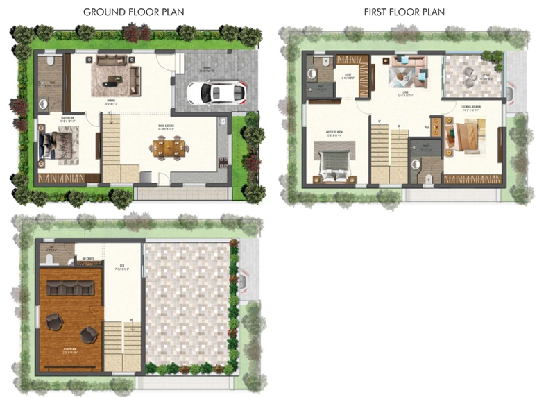 3 BHK House/Villa in Concrete Western Park in Kokapet, Hyderabad - Image 844682