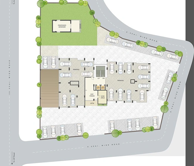 Master Plan of Aagam Aadeshwar in New Citylight, Surat - Image 255298
