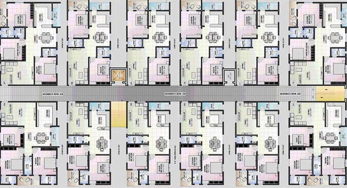 Floor Plan of Concrete Melody in Chandanagar, Hyderabad - Image 231500